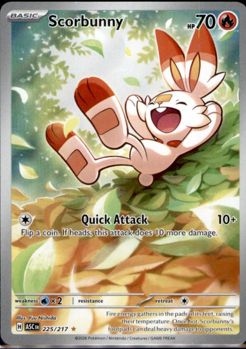 ME: Ascended Heroes #225/217 Scorbunny