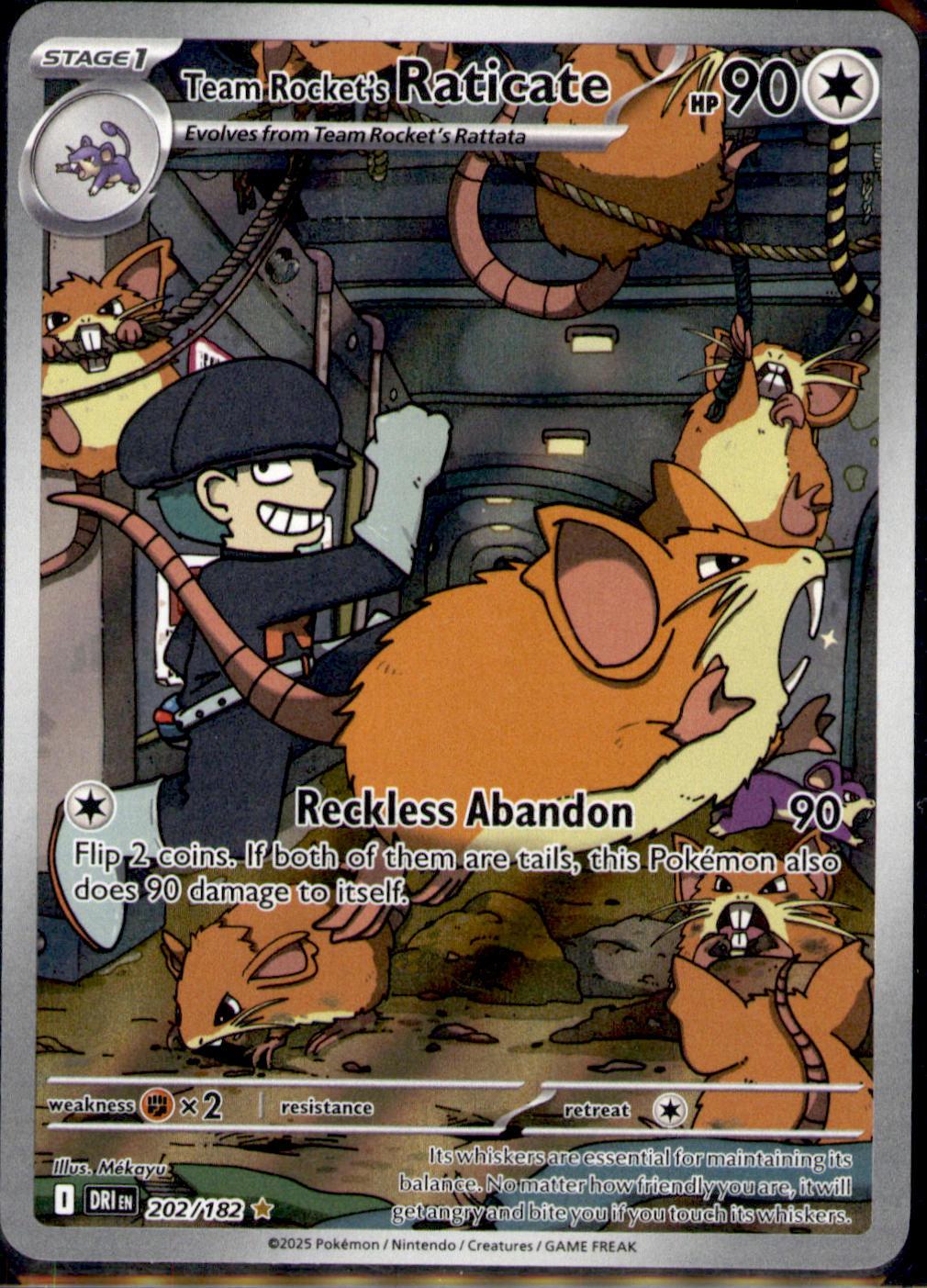 SV10: Destined Rivals #202/182 Team Rocket's Raticate