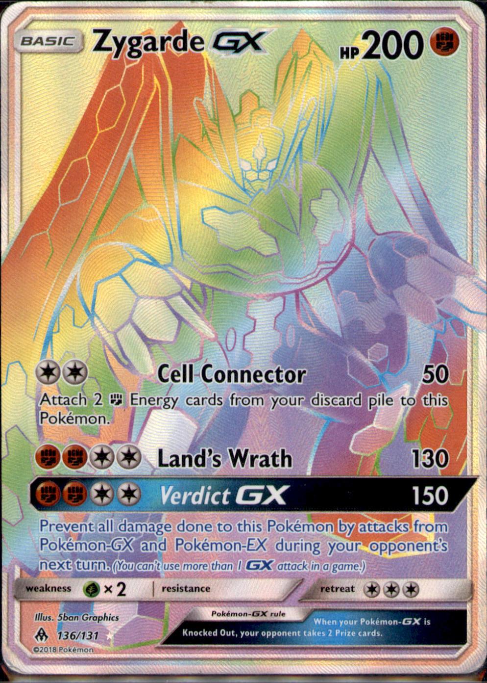 SM - Forbidden Light #136/131 Zygarde GX (Secret)