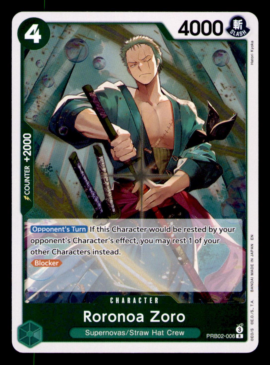Premium Booster -The Best- Vol. 2 #PRB02-006 Roronoa Zoro
