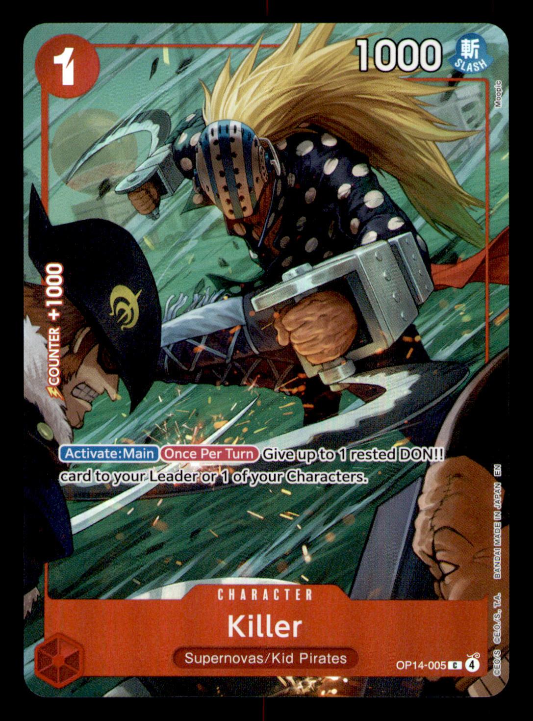 #OP14-005 Killer (One Piece Card Game Illustration Box Vol. 8)