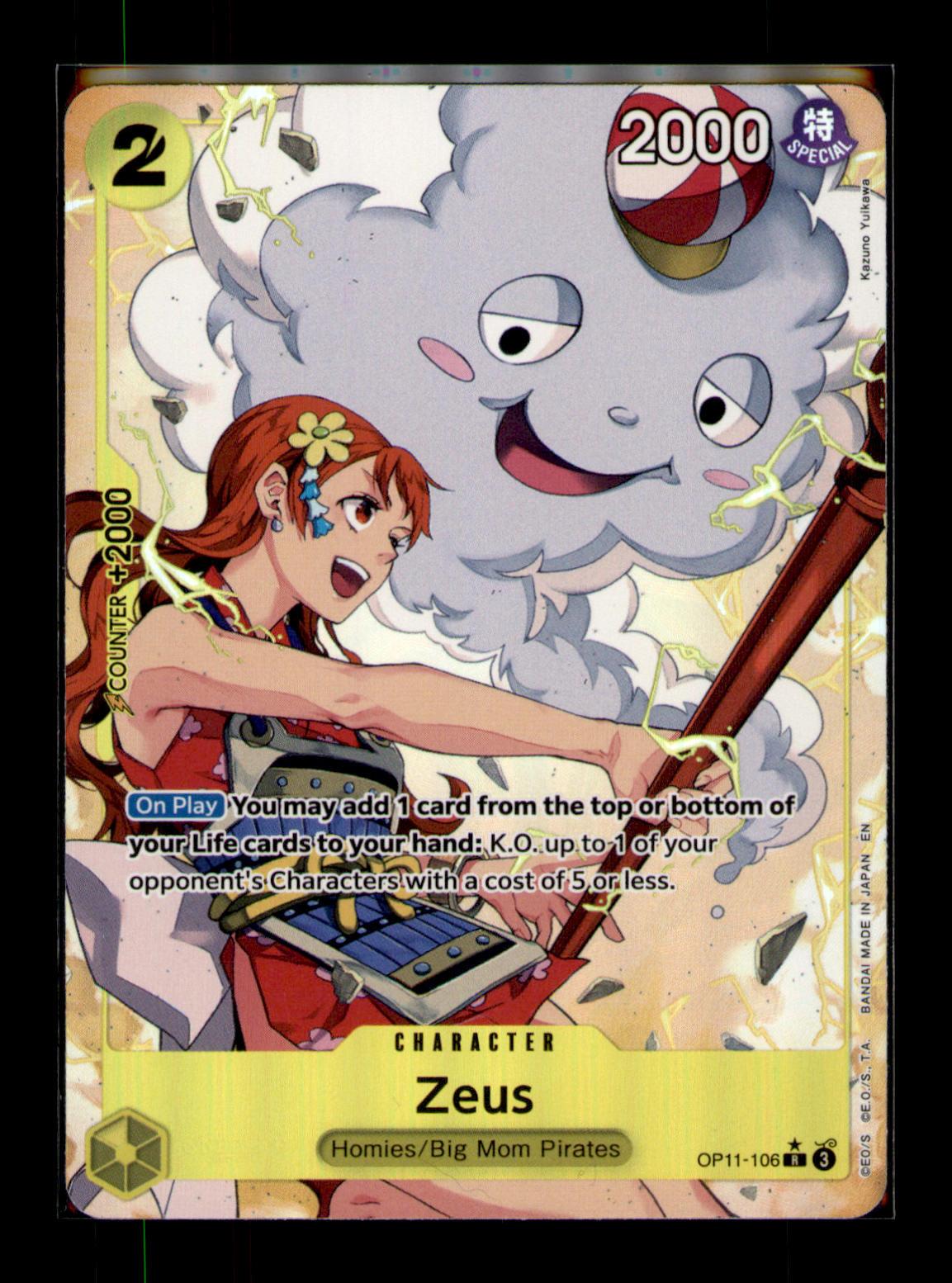 A Fist of Divine Speed #OP11-106 Zeus (Alternate Art)