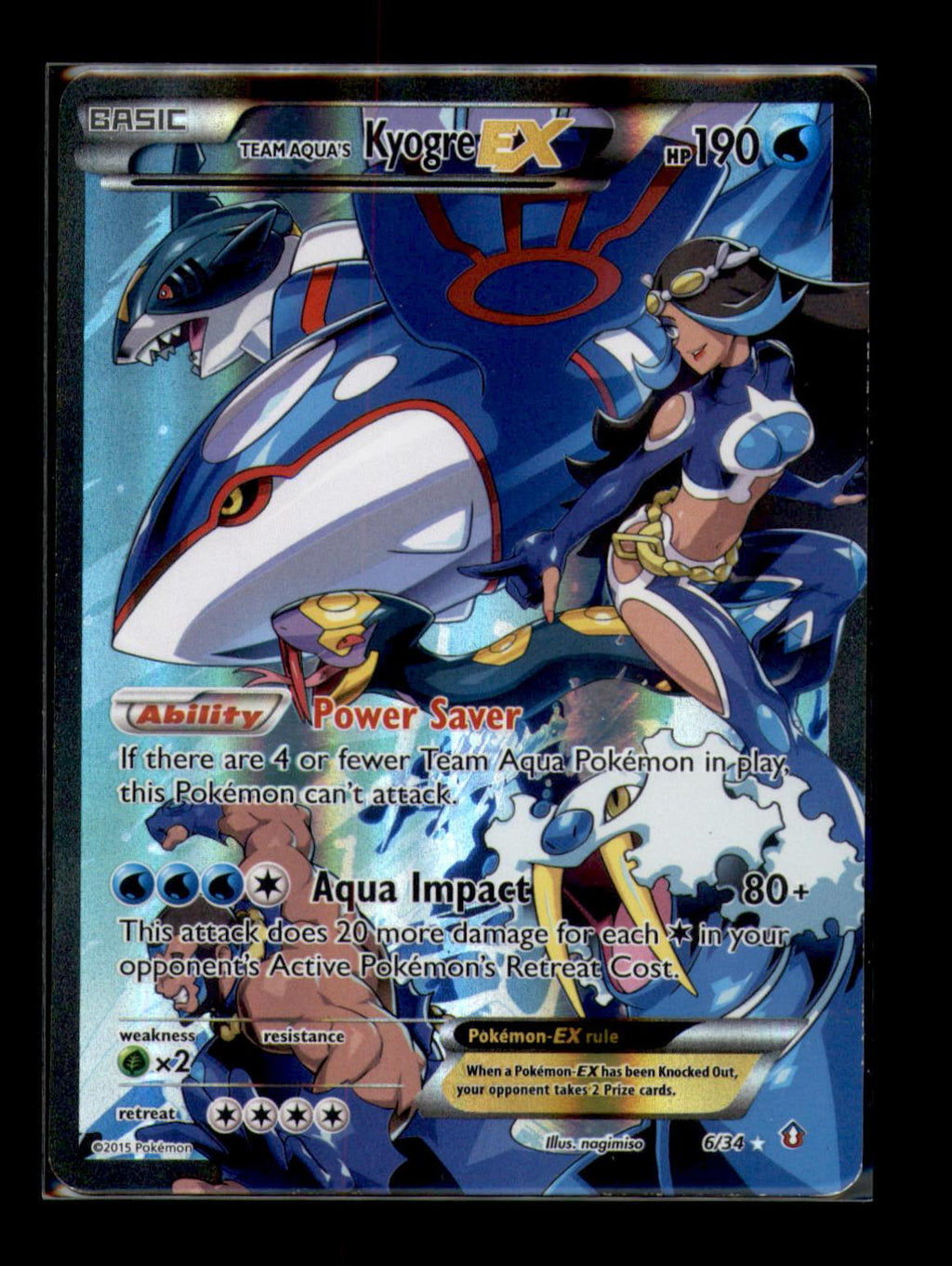Double Crisis #6/34 Team Aqua's Kyogre EX