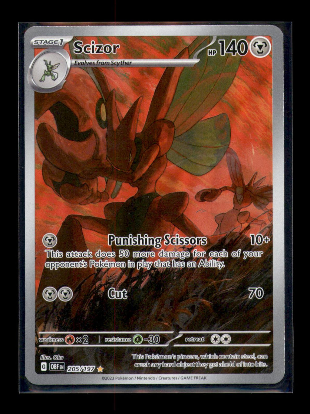 SV03: Obsidian Flames #205/197 Scizor