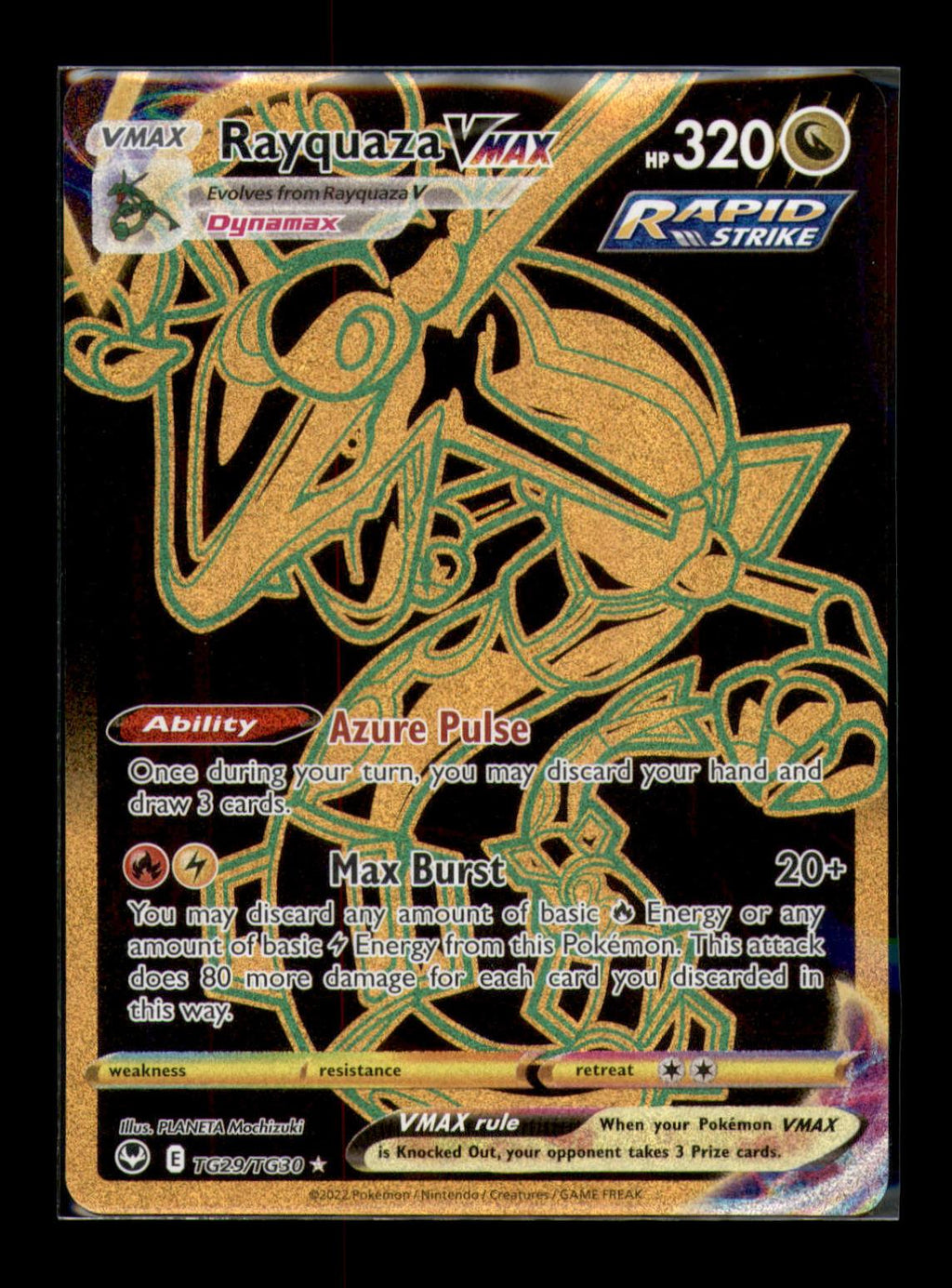 SWSH12: Silver Tempest Trainer Gallery #TG29/TG30 Rayquaza VMAX (Secret)