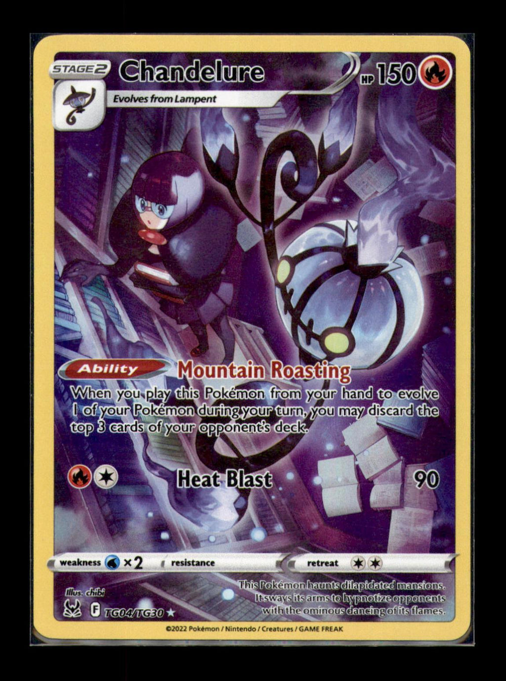 SWSH11: Lost Origin Trainer Gallery #TG04/TG30 Chandelure