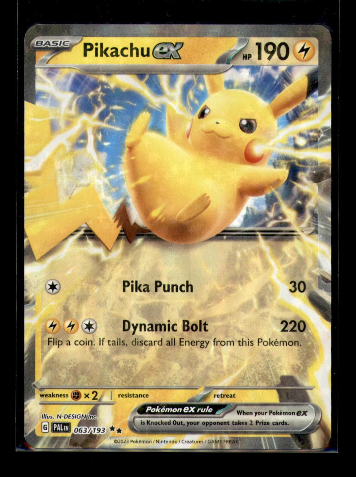 SV02: Paldea Evolved #063/193 Pikachu ex