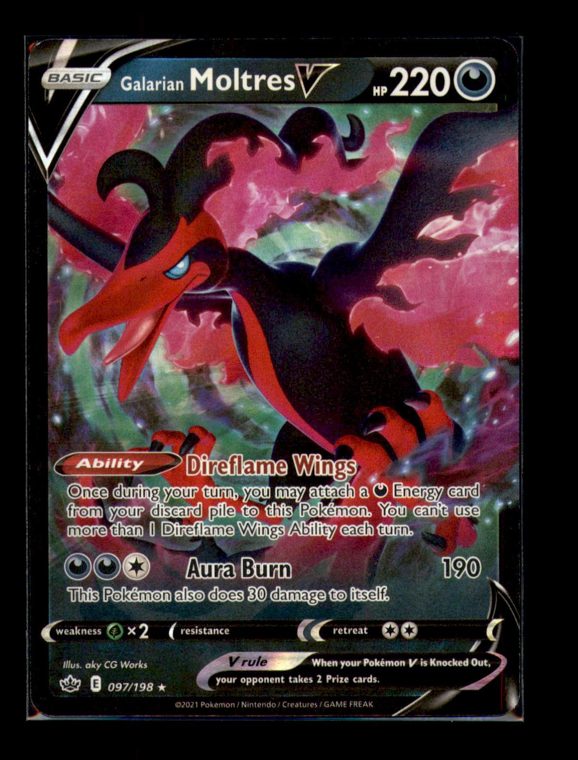 SWSH06: Chilling Reign #097/198 Galarian Moltres V