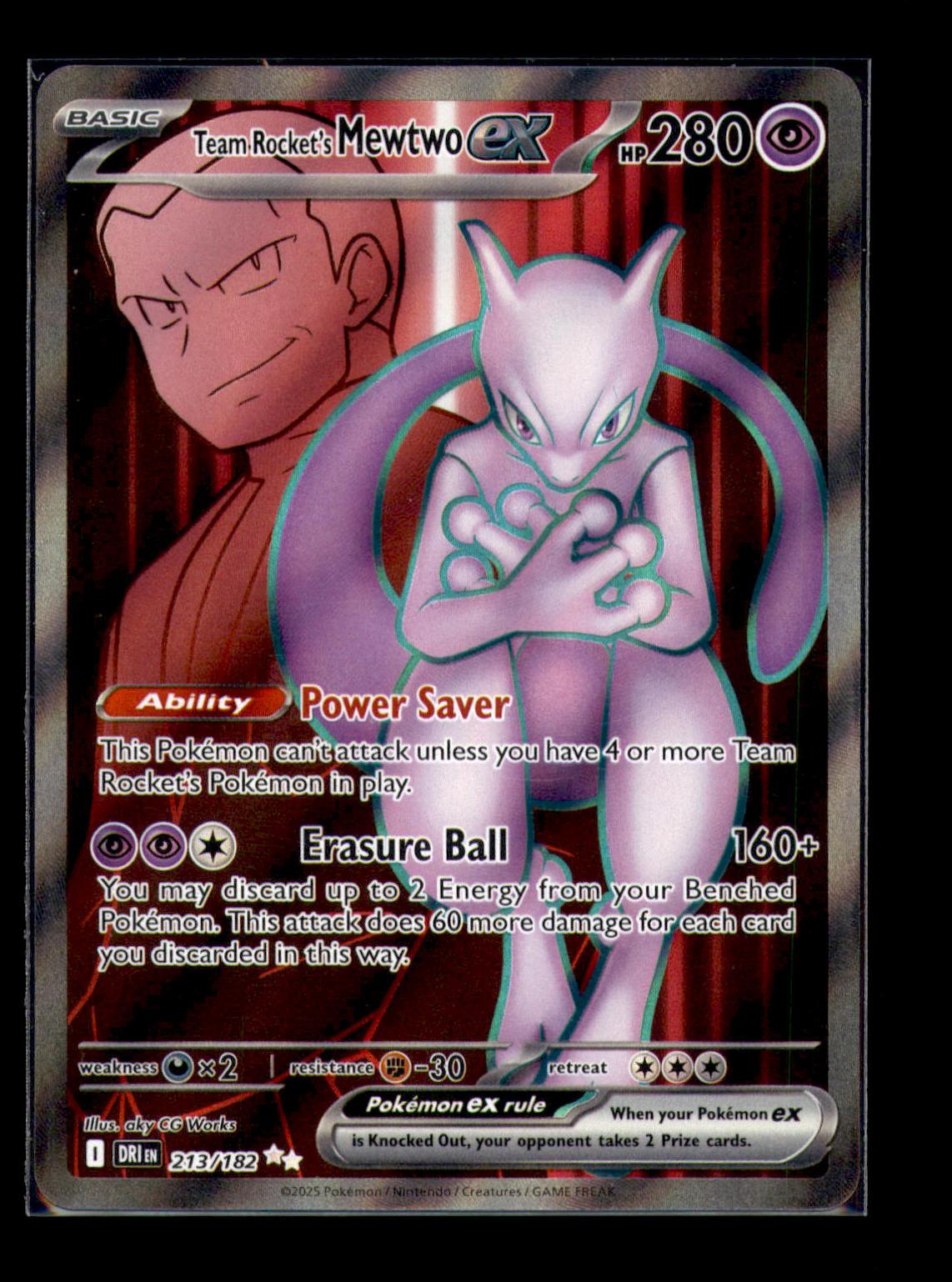 SV10: Destined Rivals #213/182 Team Rocket's Mewtwo ex