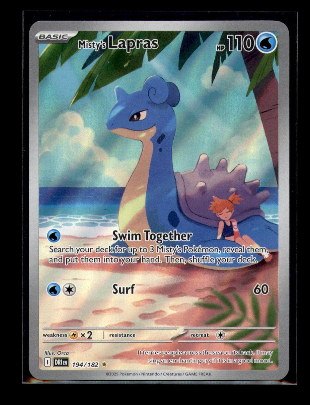 SV10: Destined Rivals #194/182 Misty's Lapras