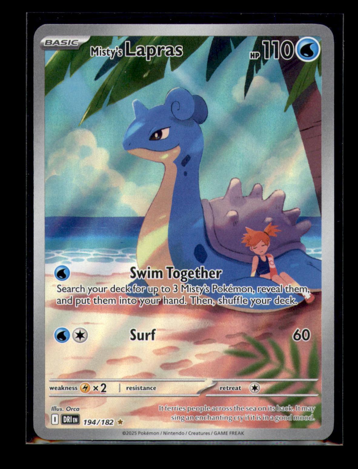 SV10: Destined Rivals #194/182 Misty's Lapras