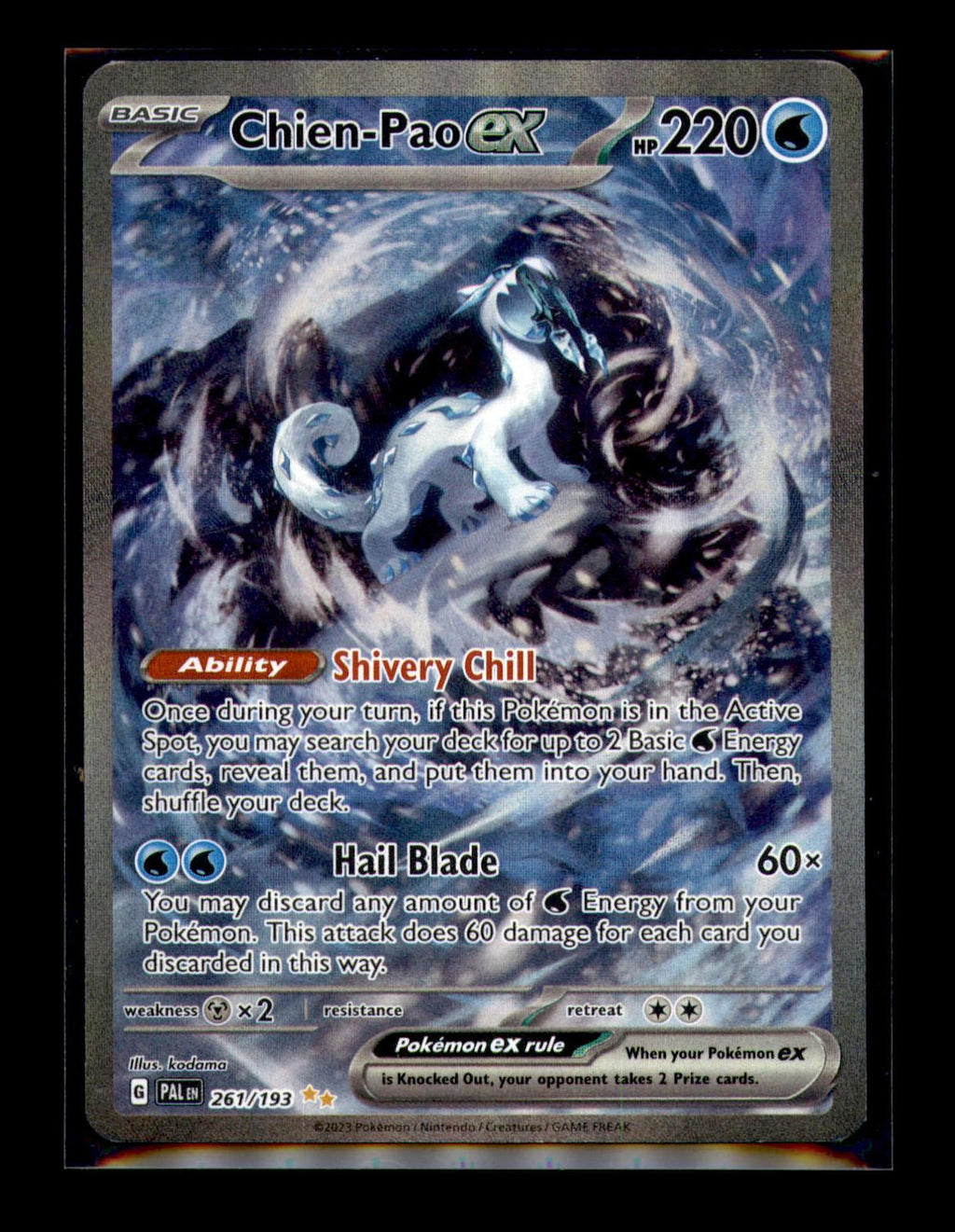 SV02: Paldea Evolved #261/193 Chien-Pao ex
