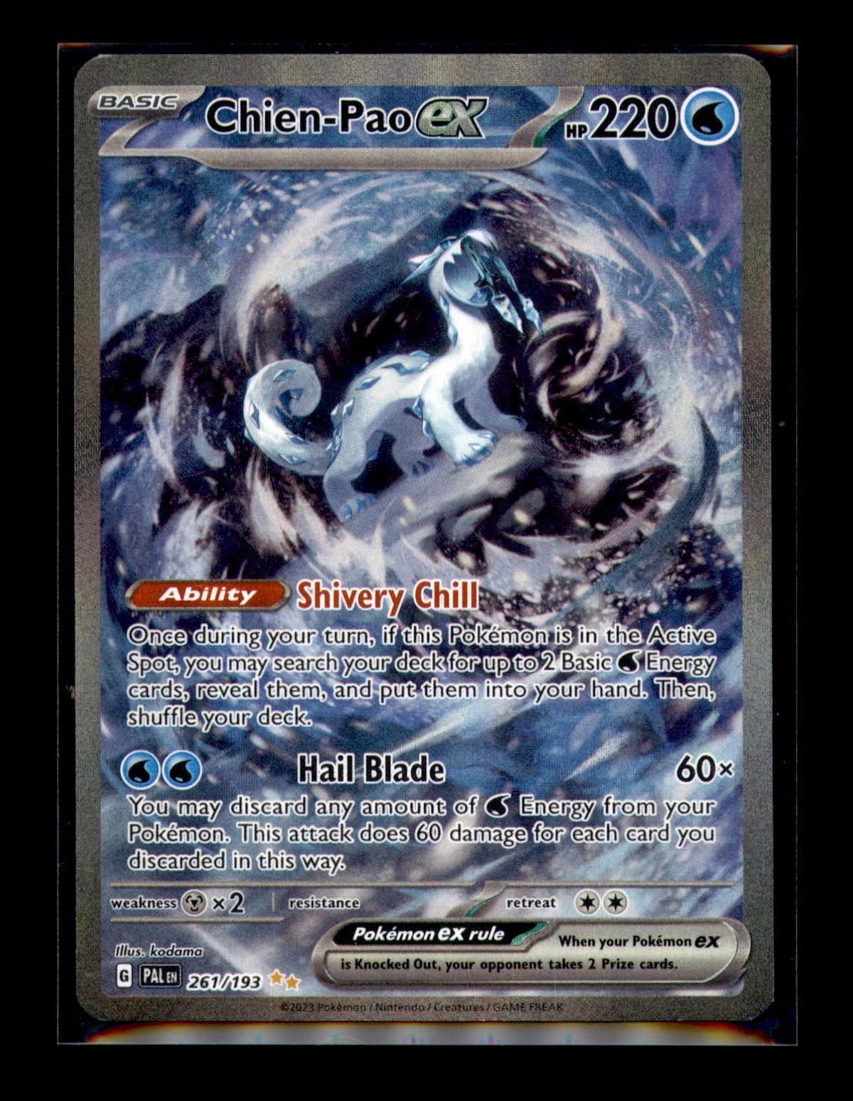 SV02: Paldea Evolved #261/193 Chien-Pao ex