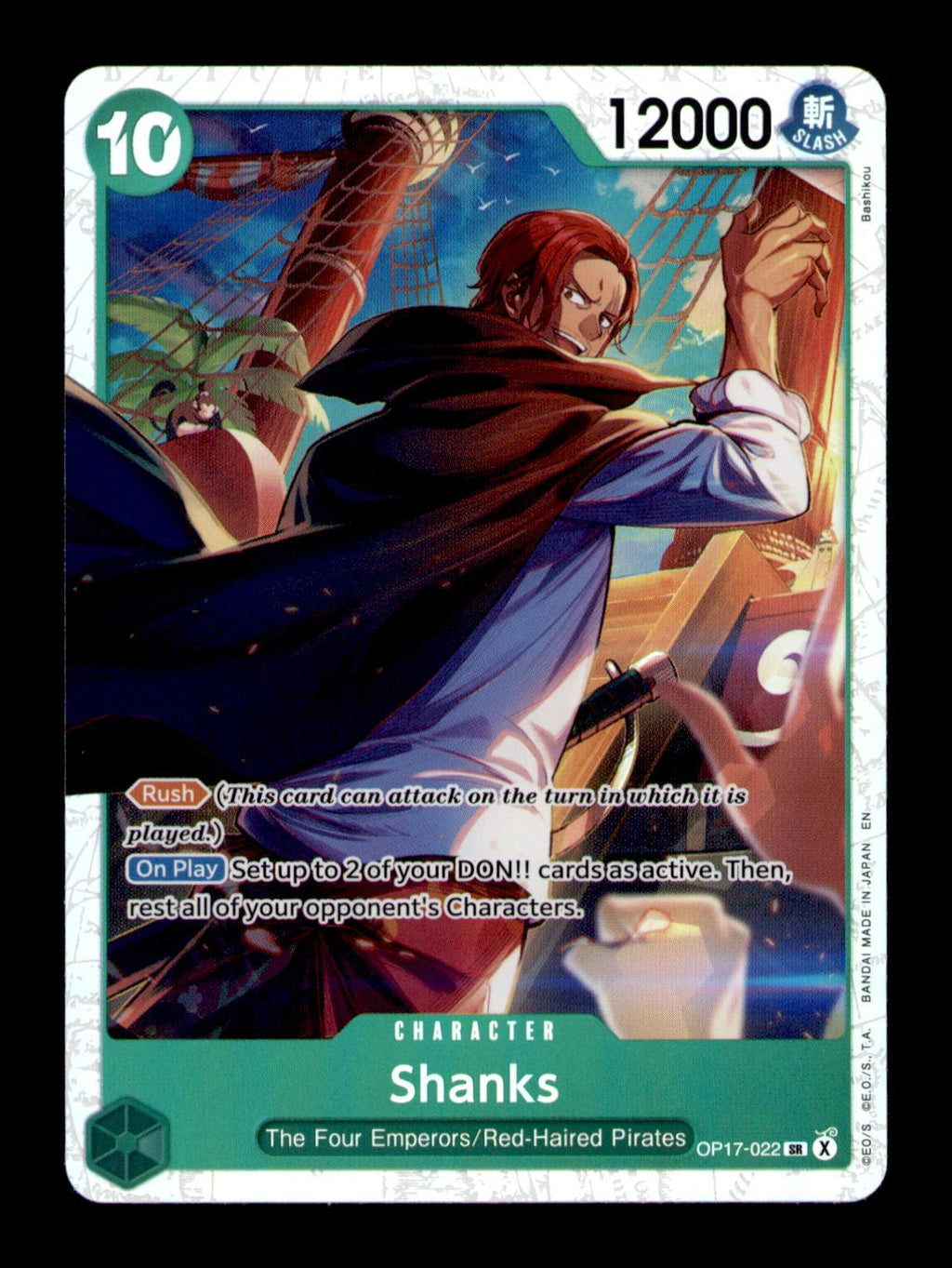 The World's Strongest Warriors #OP17-022 Shanks (022)