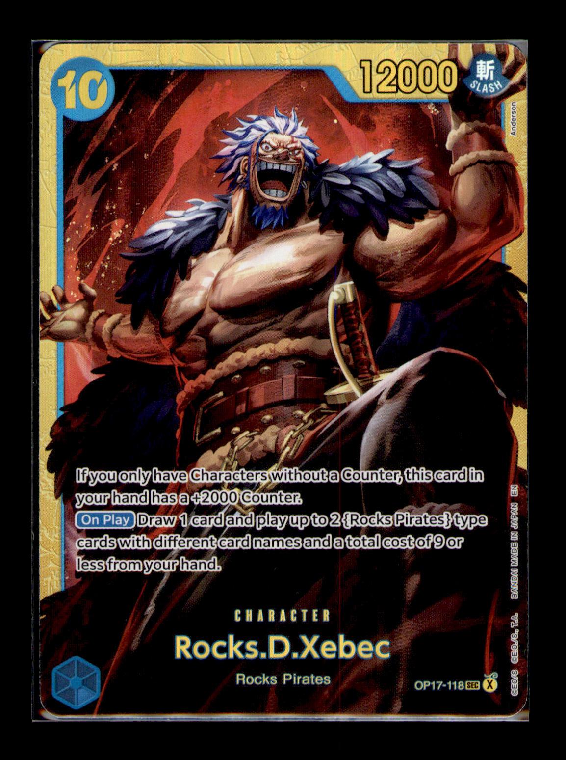 The World's Strongest Warriors #OP17-118 Rocks.D.Xebec (118)