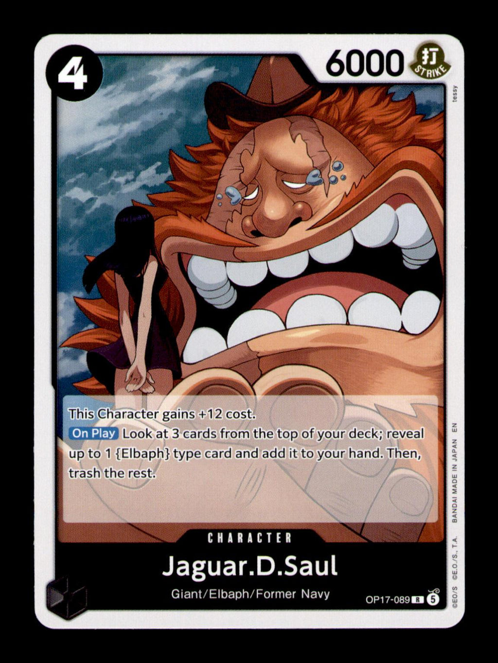 The World's Strongest Warriors #OP17-089 Jaguar.D.Saul
