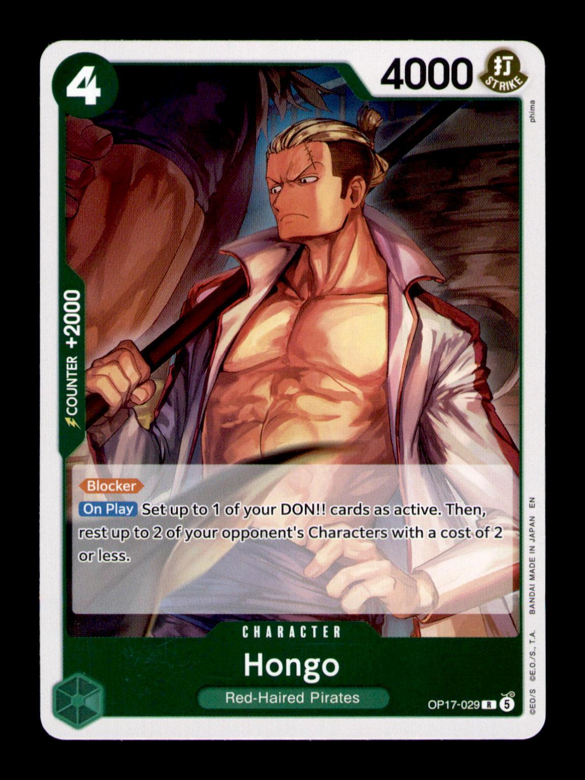 The World's Strongest Warriors #OP17-029 Hongo