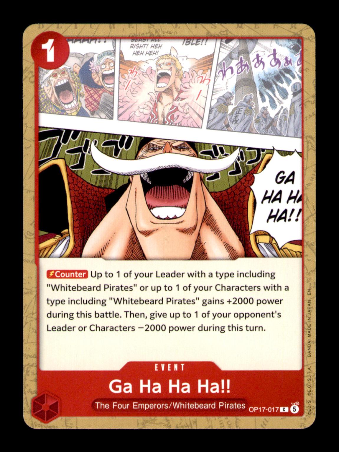 The World's Strongest Warriors #OP17-017 Ga Ha Ha Ha!!