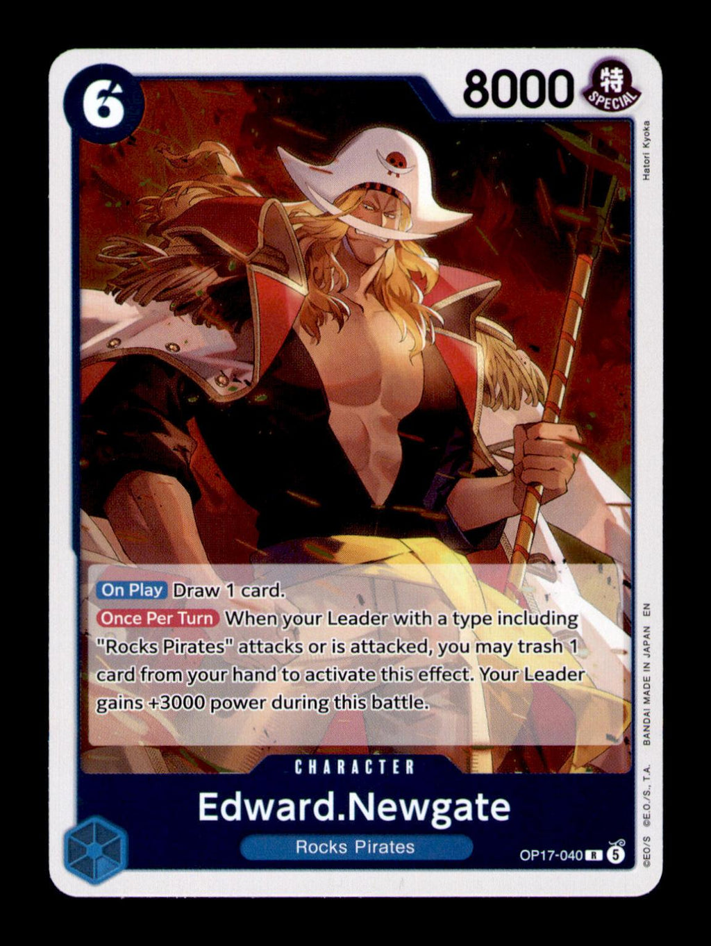 The World's Strongest Warriors #OP17-040 Edward.Newgate (040)