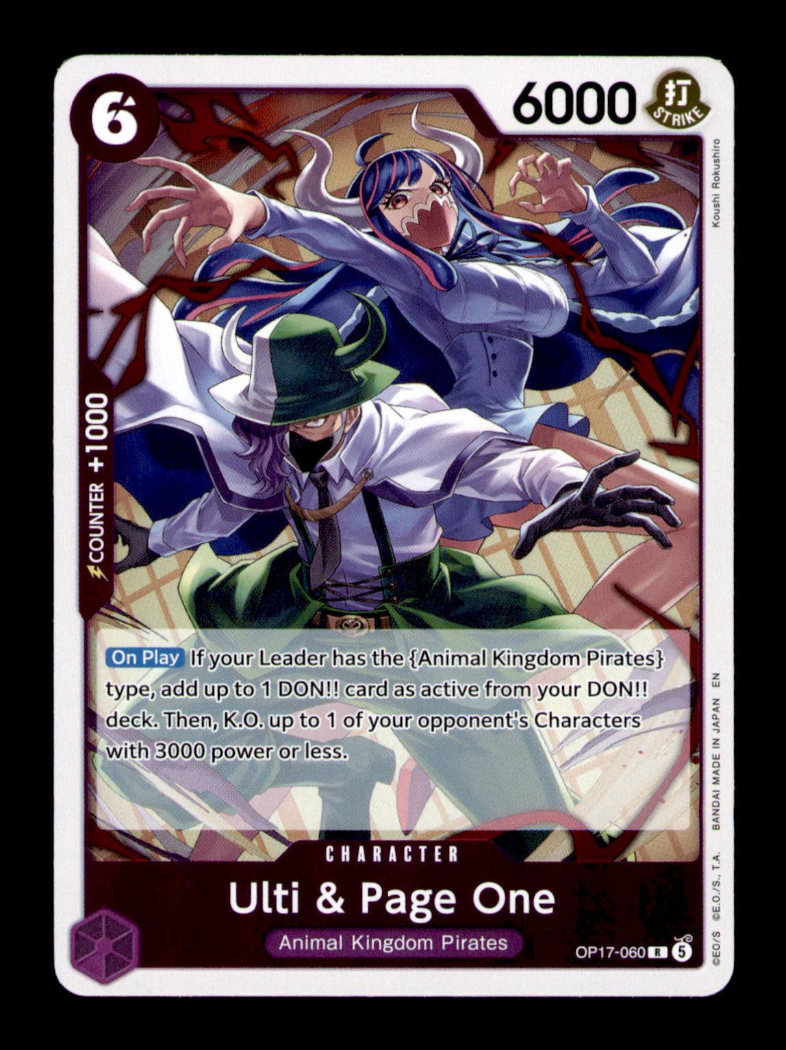 The World's Strongest Warriors #OP17-060 Ulti & Page One