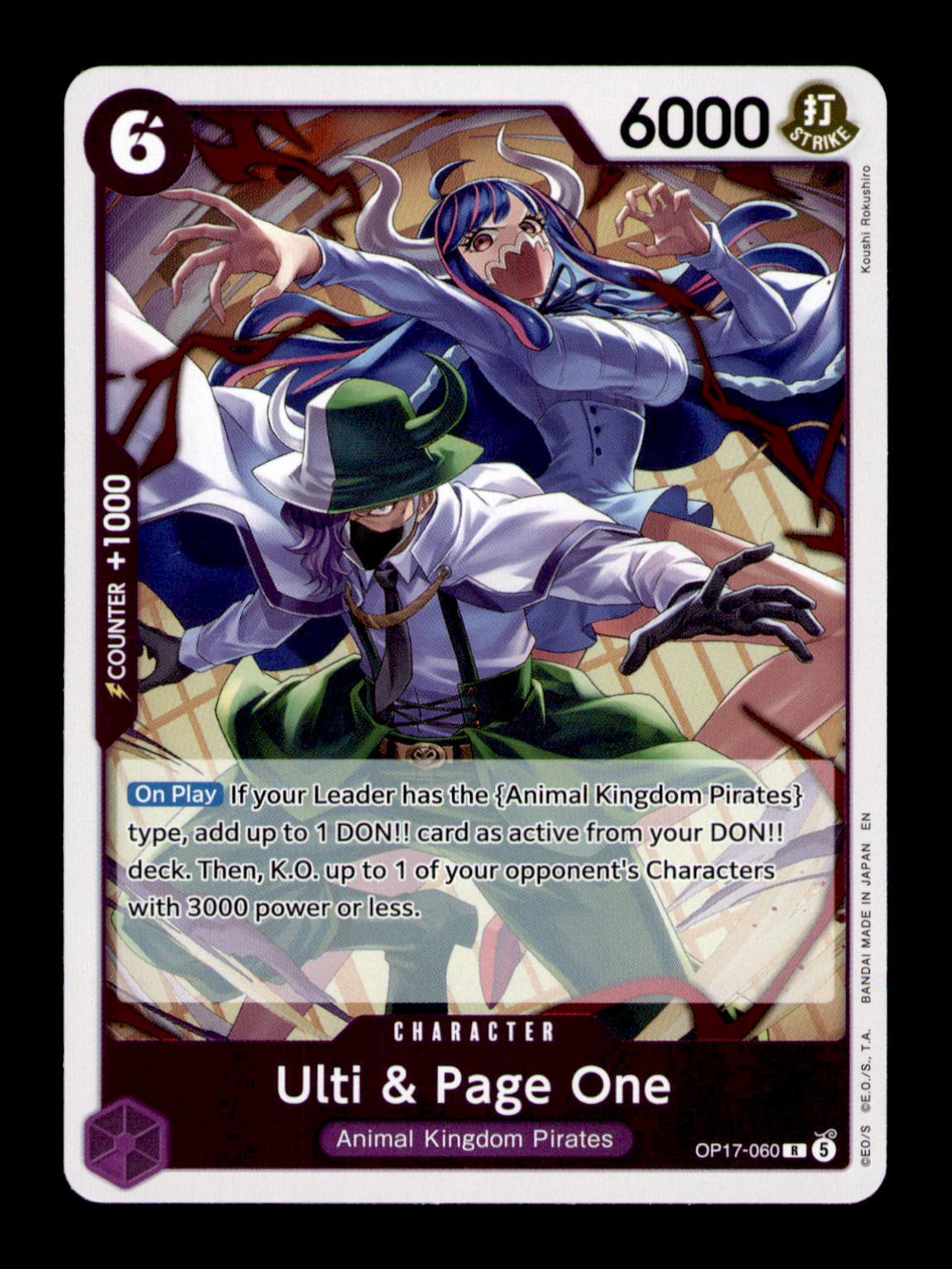 The World's Strongest Warriors #OP17-060 Ulti & Page One