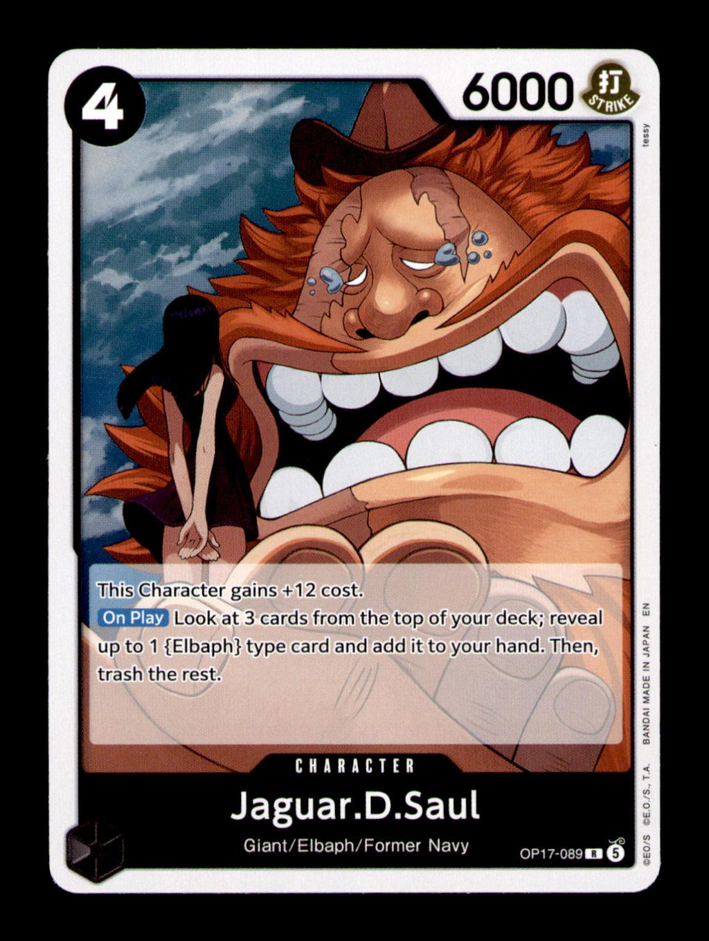 The World's Strongest Warriors #OP17-089 Jaguar.D.Saul