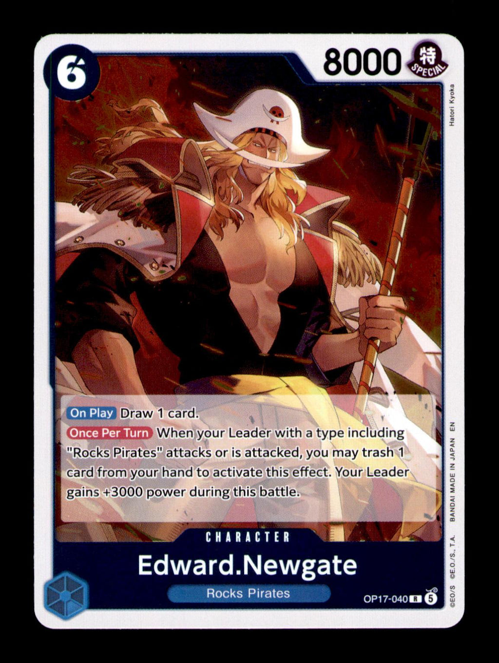 The World's Strongest Warriors #OP17-040 Edward.Newgate (040)