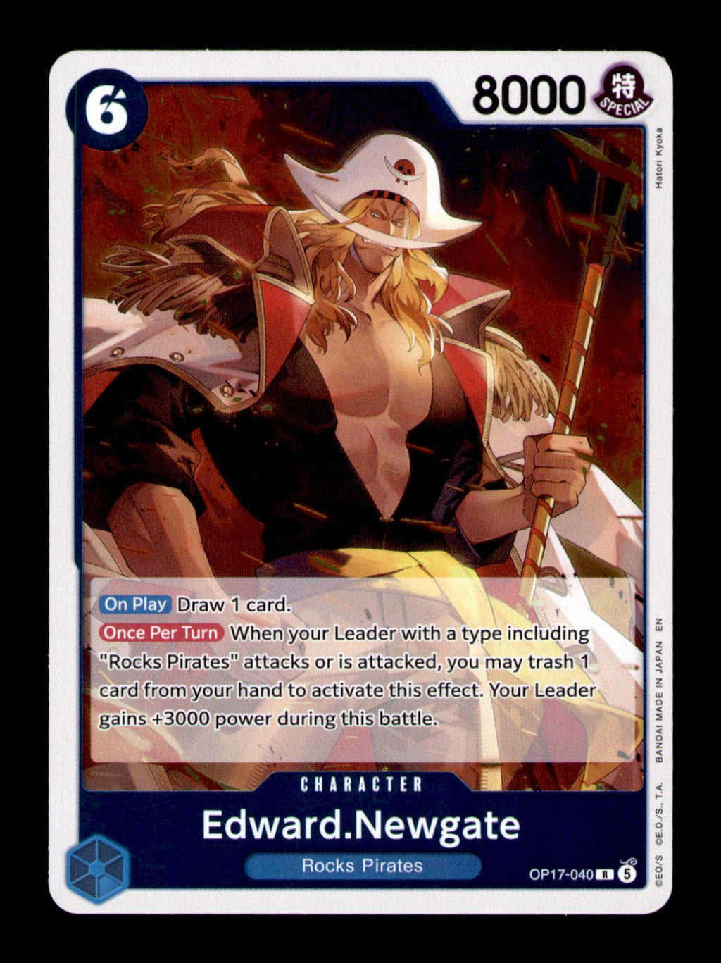 The World's Strongest Warriors #OP17-040 Edward.Newgate (040)