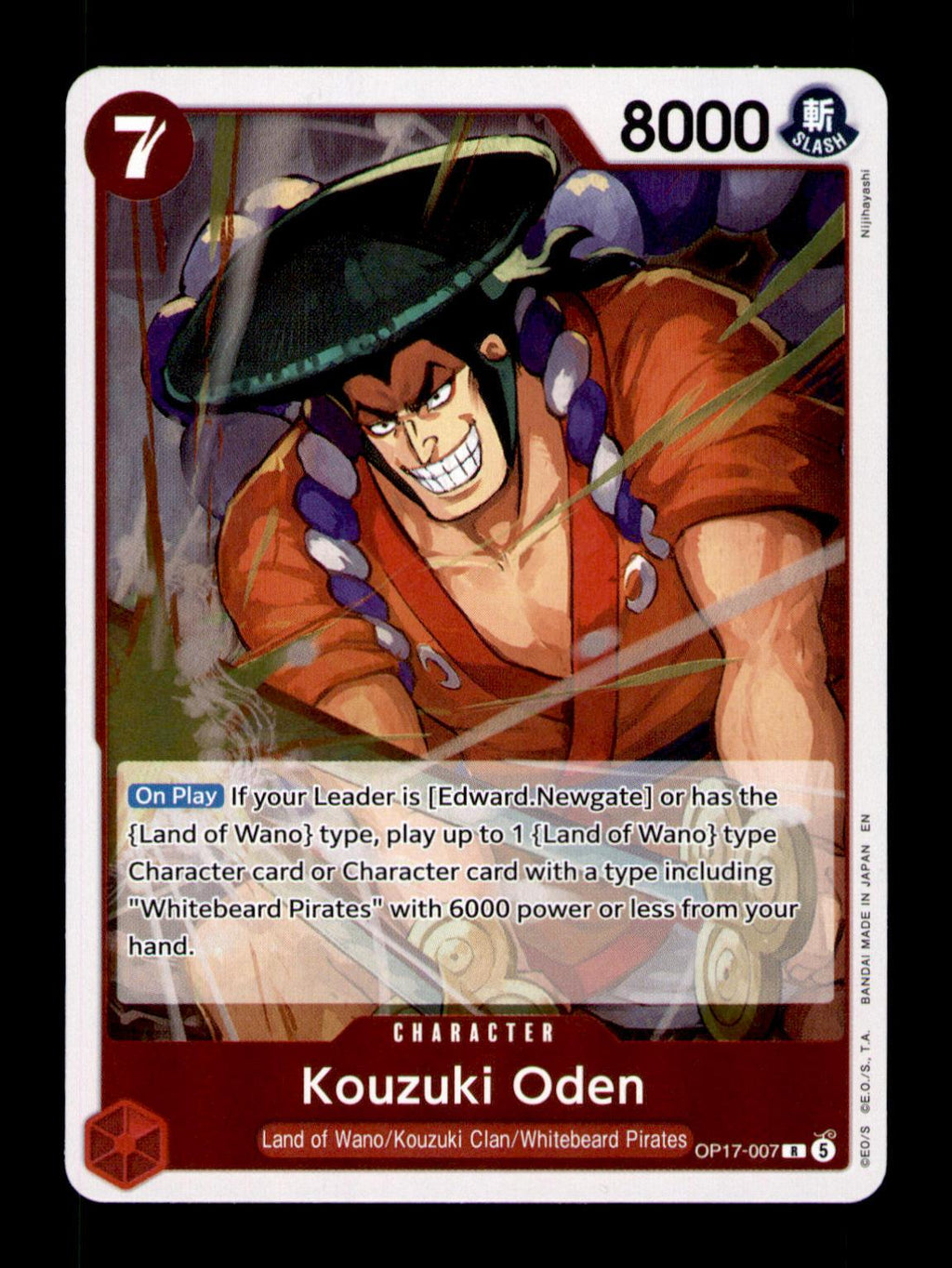 The World's Strongest Warriors #OP17-007 Kouzuki Oden
