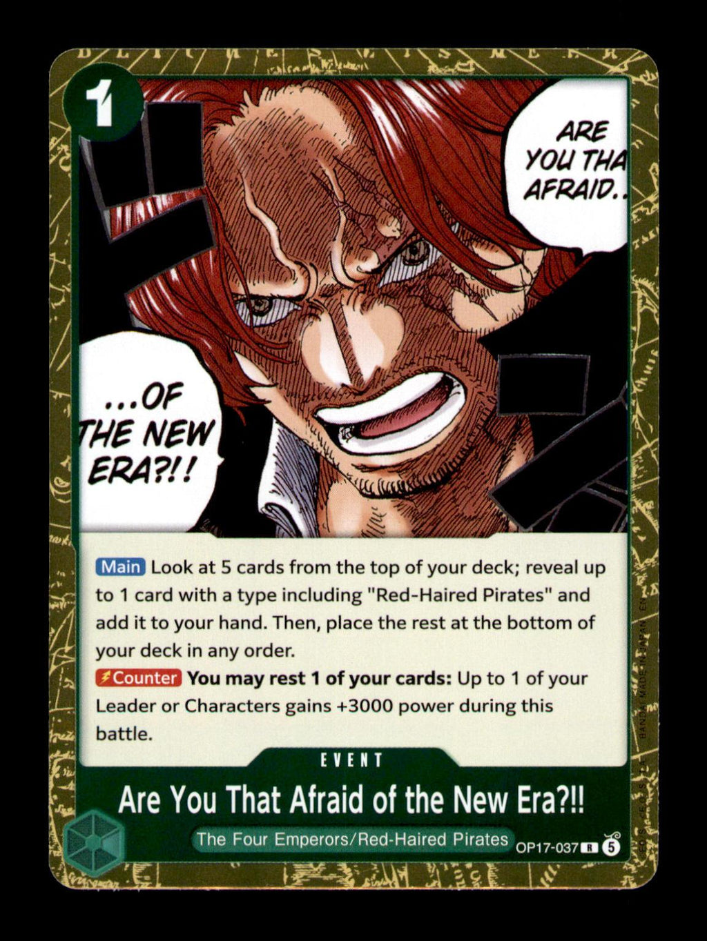 Emperors in the New World DON!! Card (Alternate Art)
