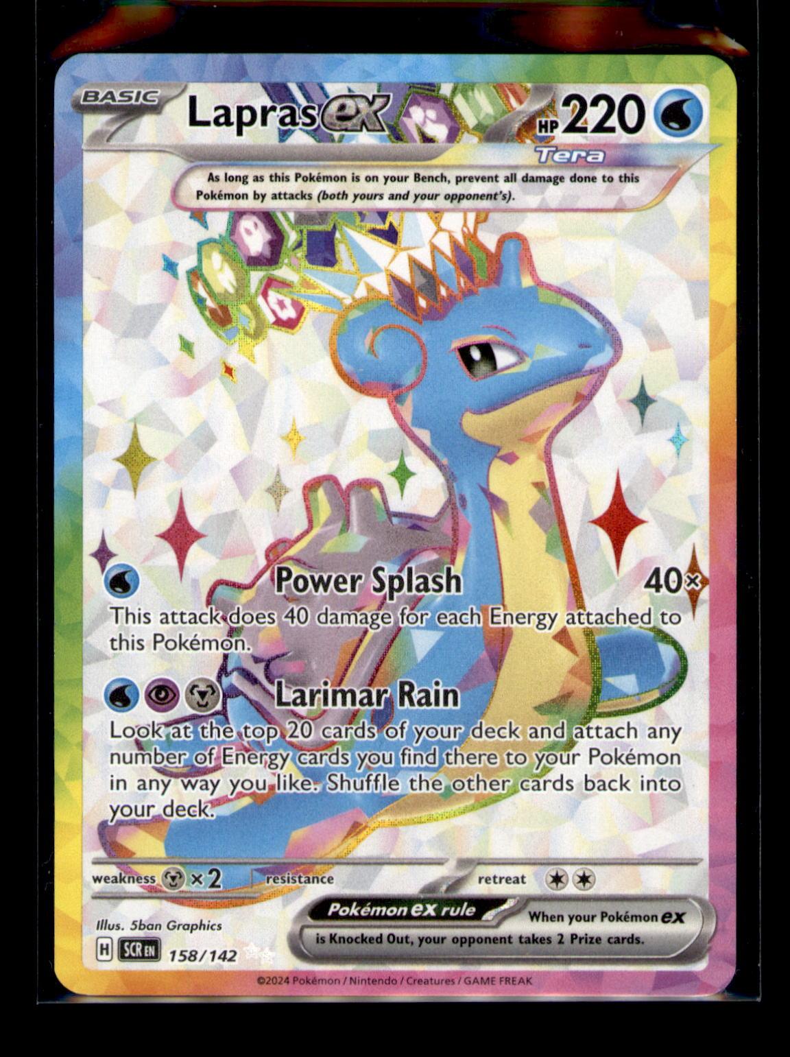 SV07: Stellar Crown #158/142 Lapras ex
