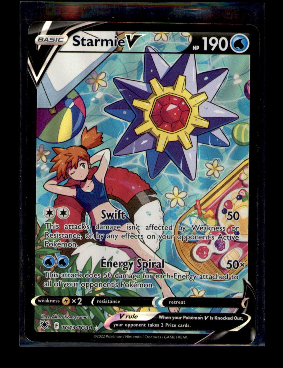 SWSH10: Astral Radiance Trainer Gallery #TG13/TG30 Starmie V