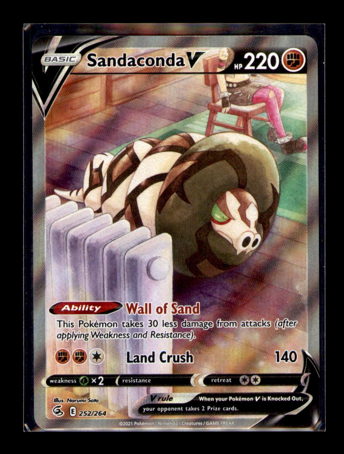 SWSH08: Fusion Strike #252/264 Sandaconda V (Alternate Full Art)