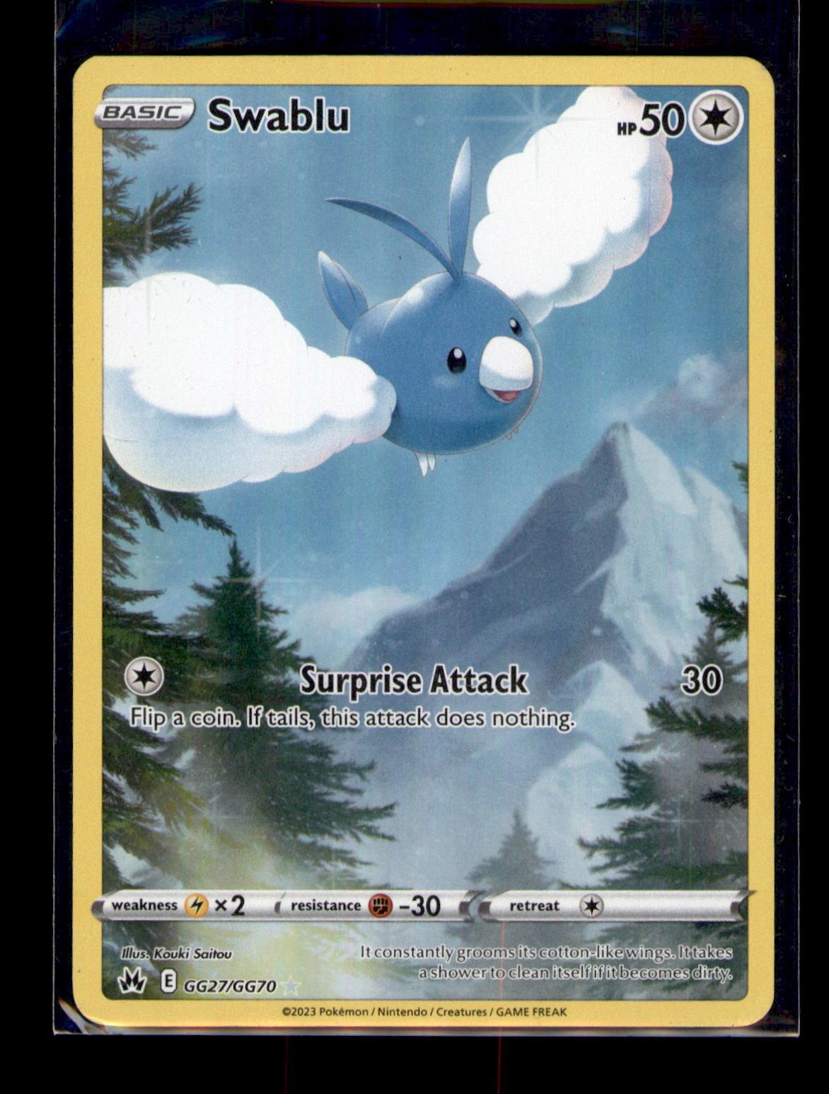 SWSH: Crown Zenith: Galarian Gallery #GG27/GG70 Swablu
