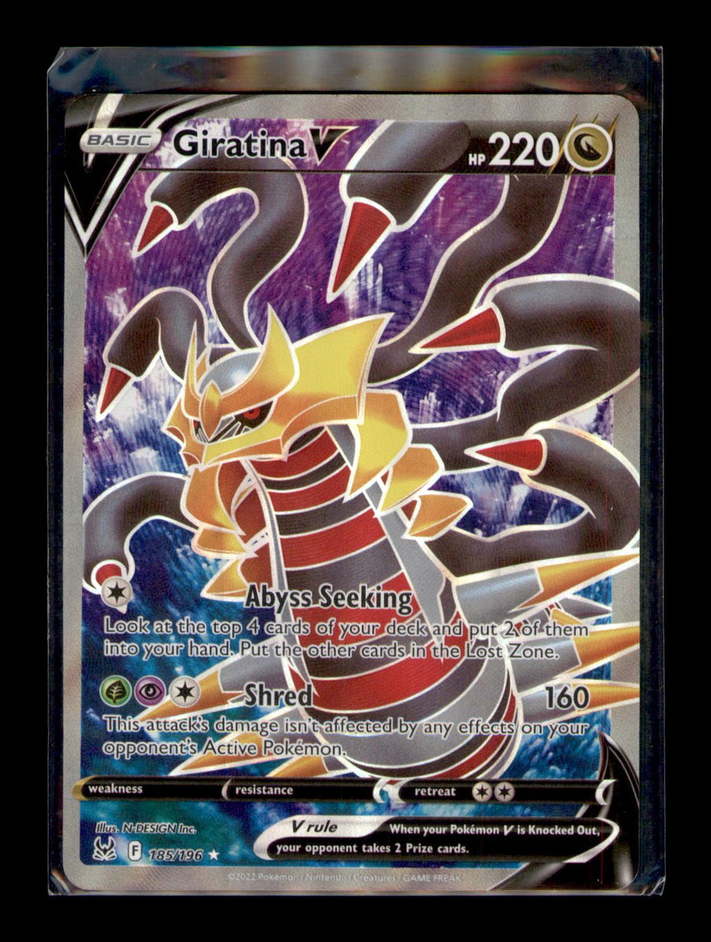 SWSH11: Lost Origin #185/196 Giratina V (Full Art)