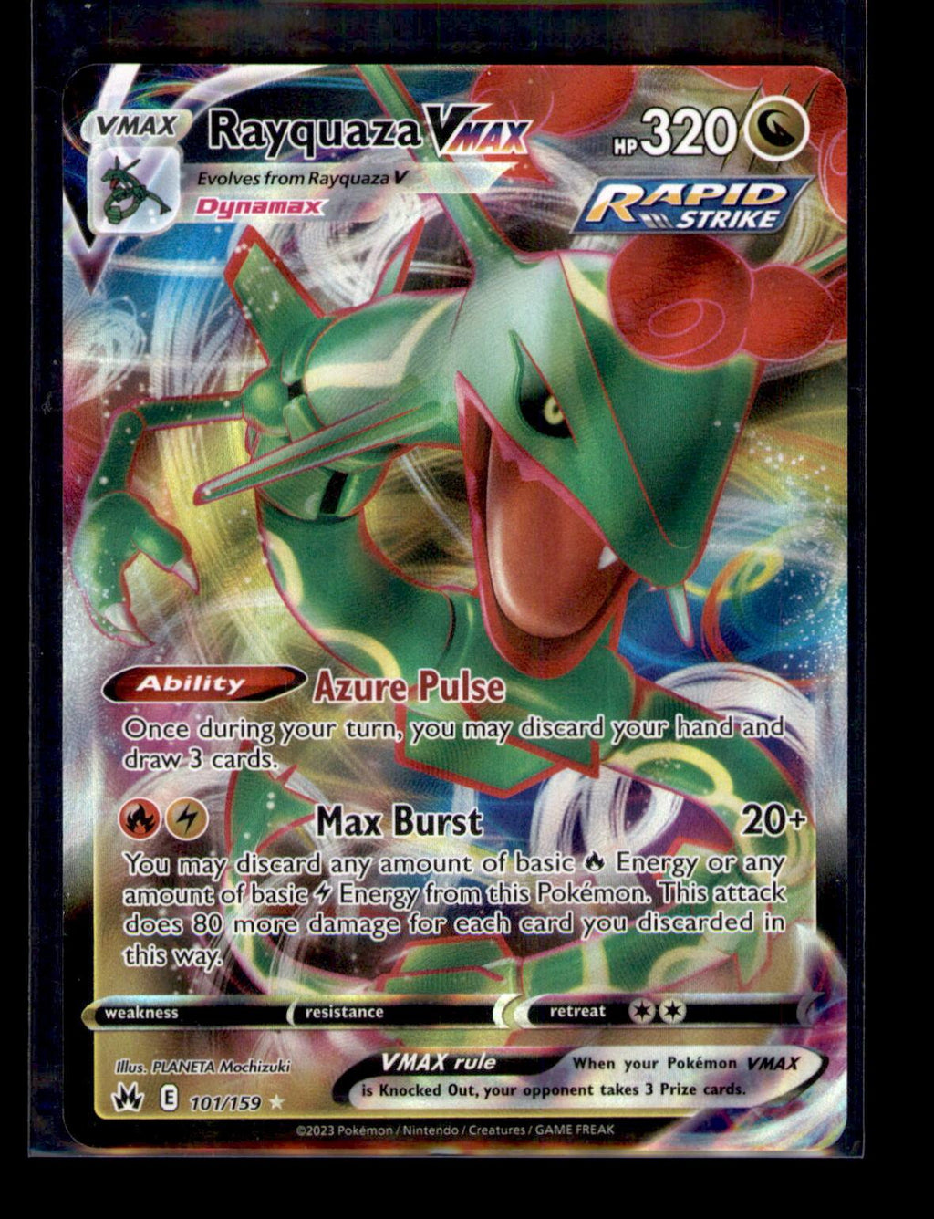 SWSH: Crown Zenith #101/159 Rayquaza VMAX (101)