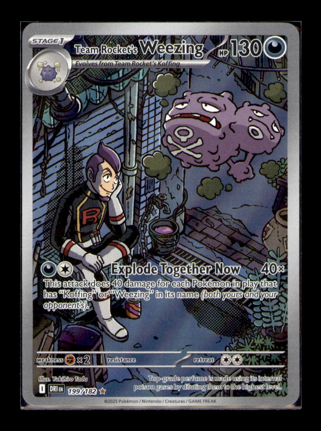 SV10: Destined Rivals #199/182 Team Rocket's Weezing