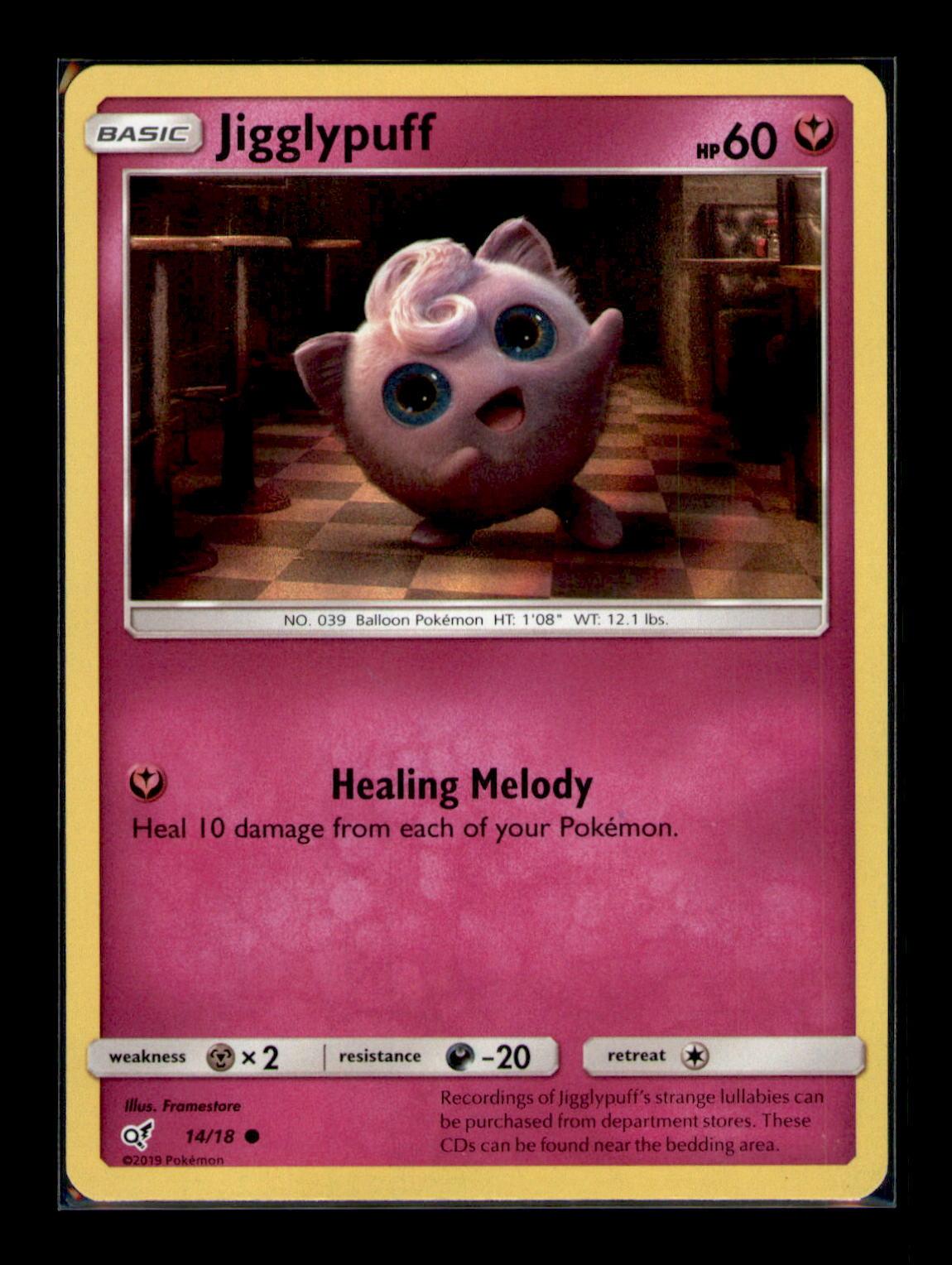 Detective Pikachu #14/18 Jigglypuff (Holo Common)