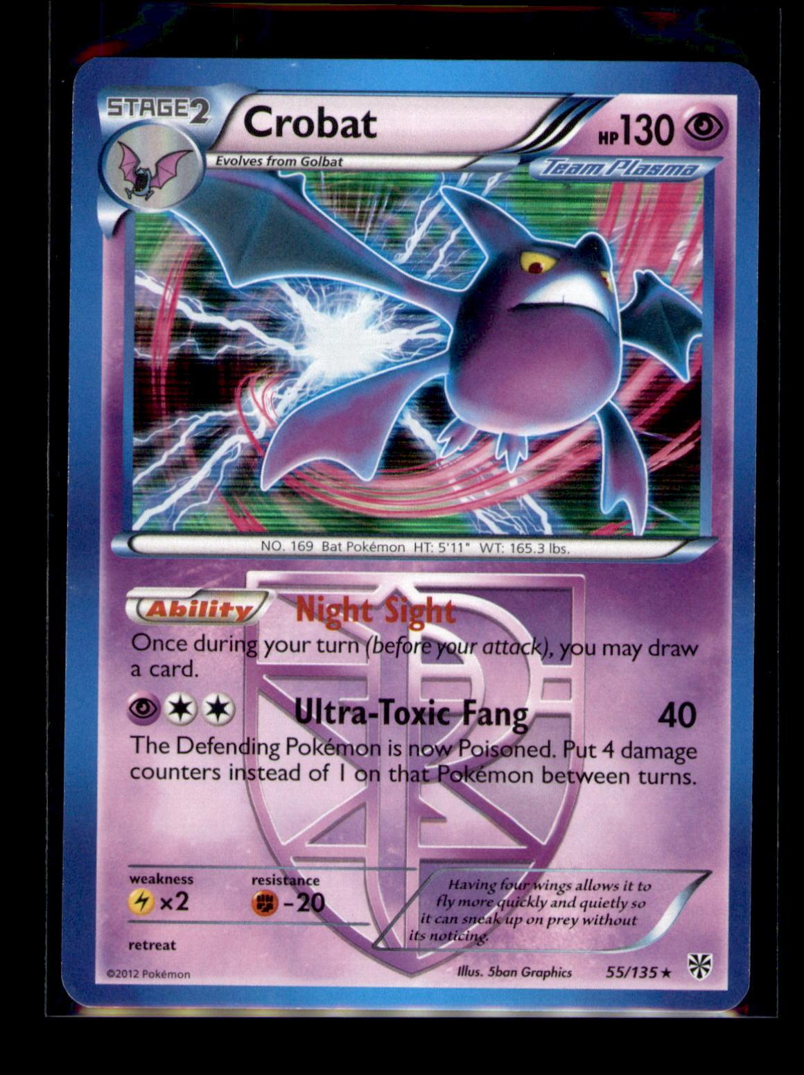Plasma Storm #55/135 Crobat (Team Plasma)