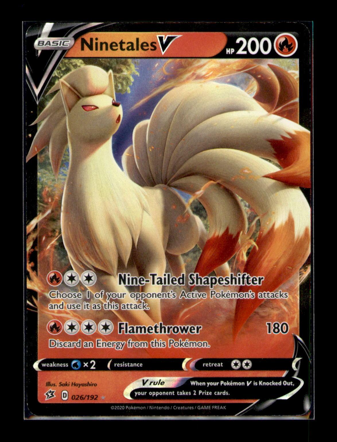 SWSH02: Rebel Clash #026/192 Ninetales V