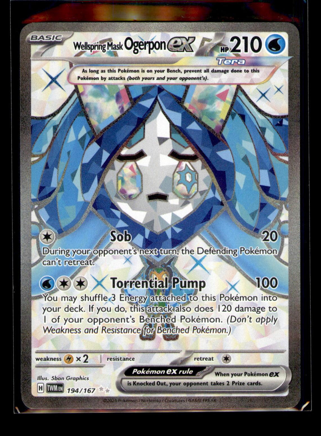 SV06: Twilight Masquerade #194/167 Wellspring Mask Ogerpon ex