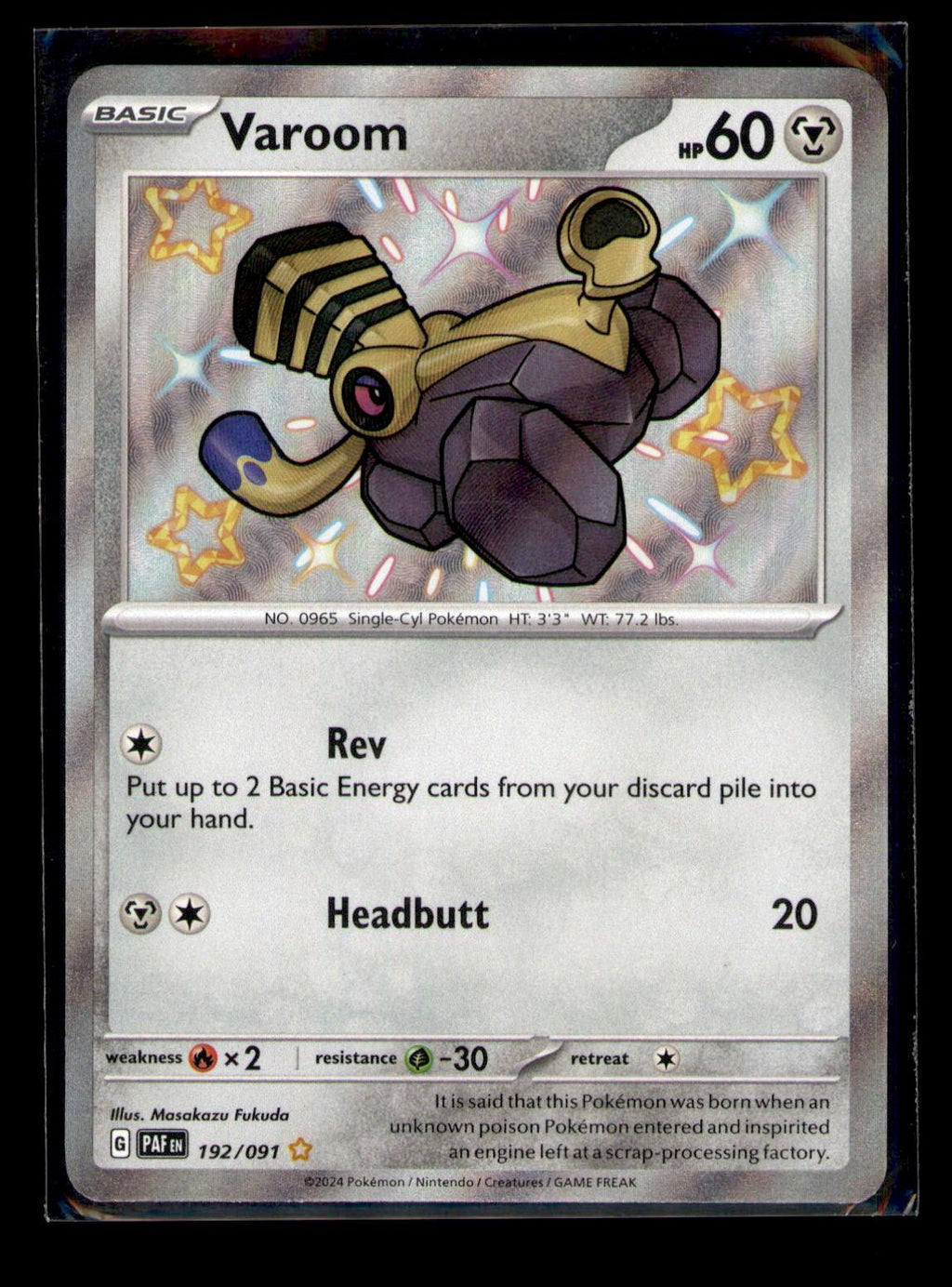 SV: Paldean Fates #192/091 Varoom