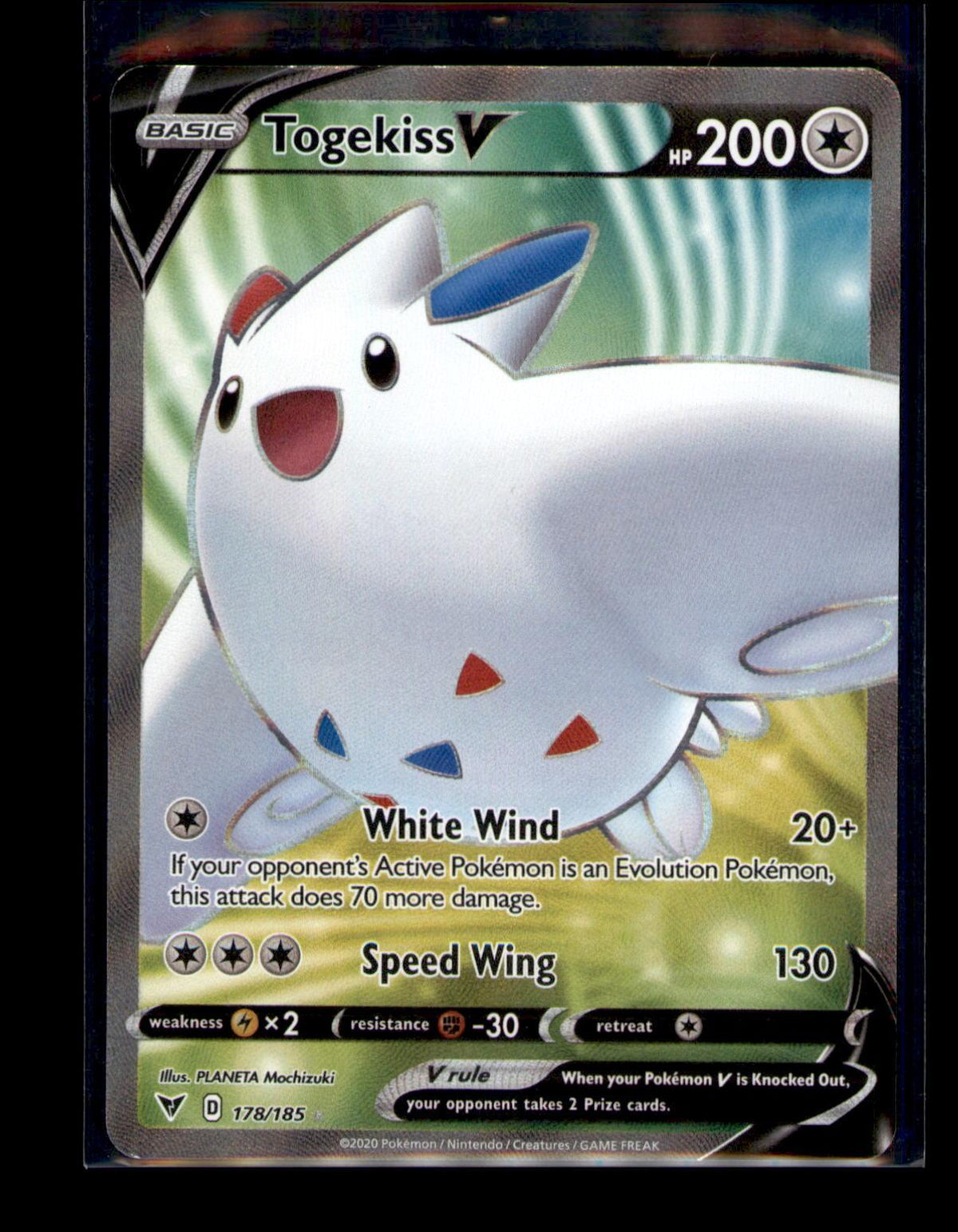 SWSH04: Vivid Voltage #178/185 Togekiss V (Full Art)