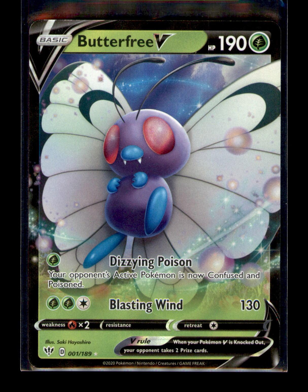 SWSH03: Darkness Ablaze #001/189 Butterfree V