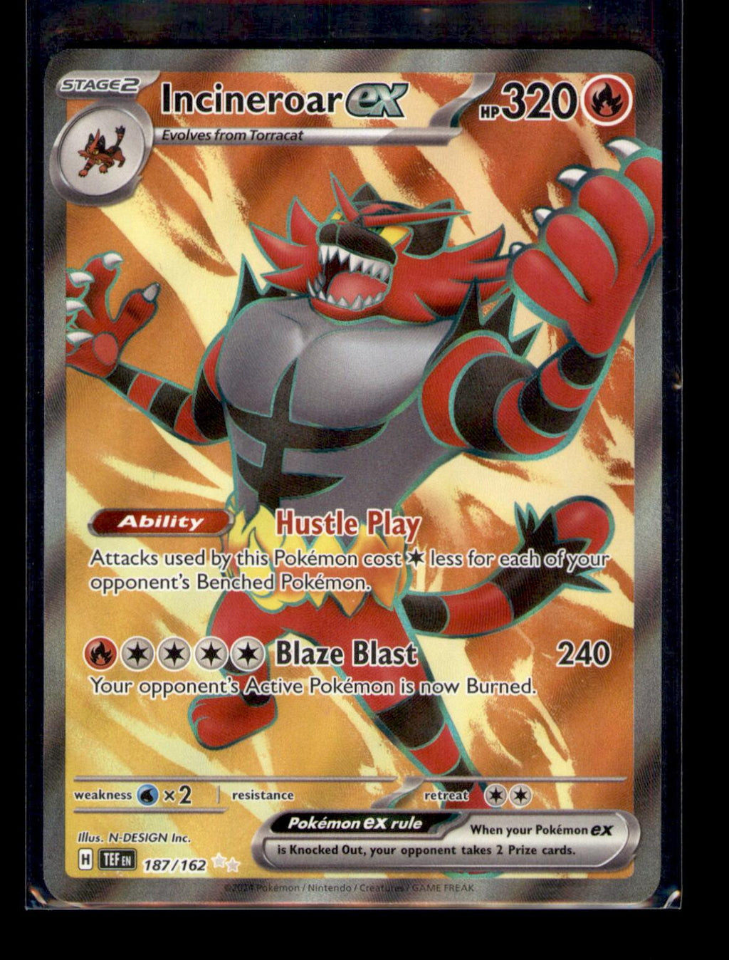 SV05: Temporal Forces #187/162 Incineroar ex