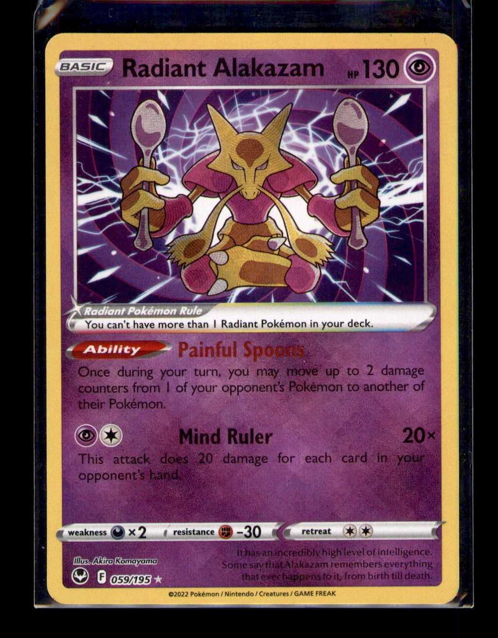 SWSH12: Silver Tempest #059/195 Radiant Alakazam