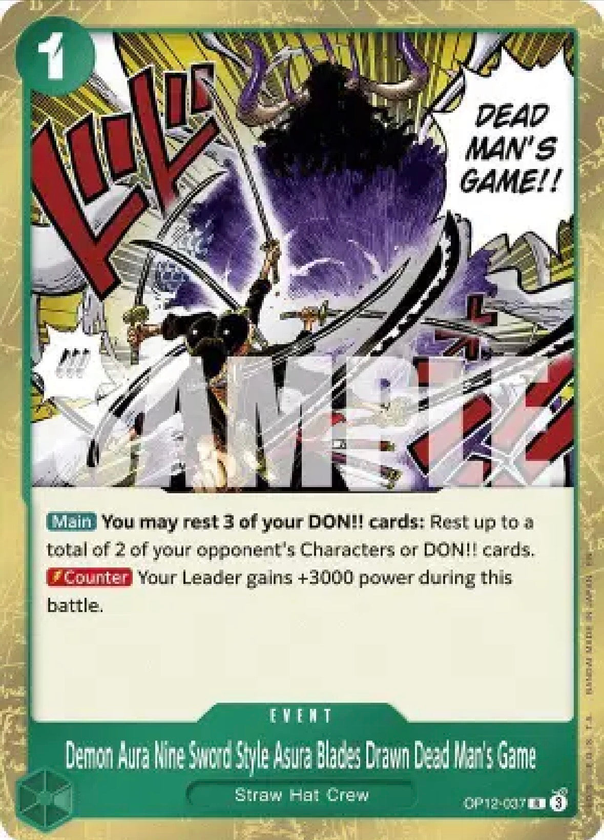 Demon Aura Nine Sword Style Asura Blades Drawn Dead Man's Game
