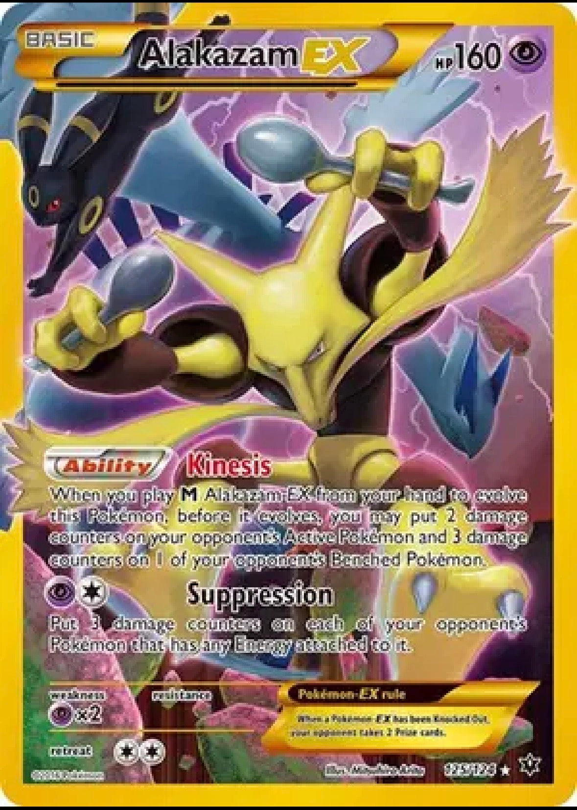 Alakazam EX (Secret) — Fates Collide — 125 — Holofoil