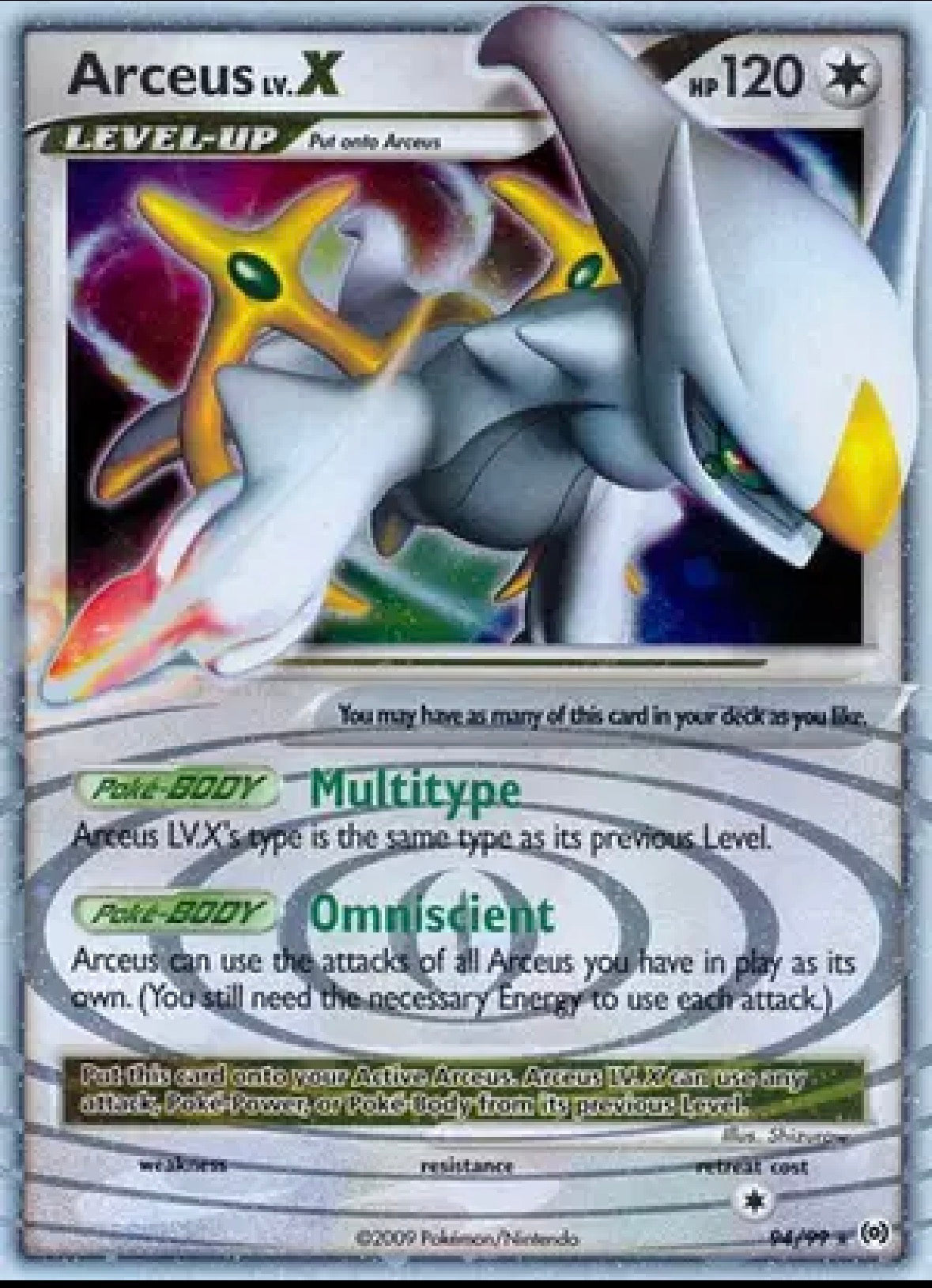 Arceus Lv.X (94) — Platinum Arceus — 94/99 — Holofoil