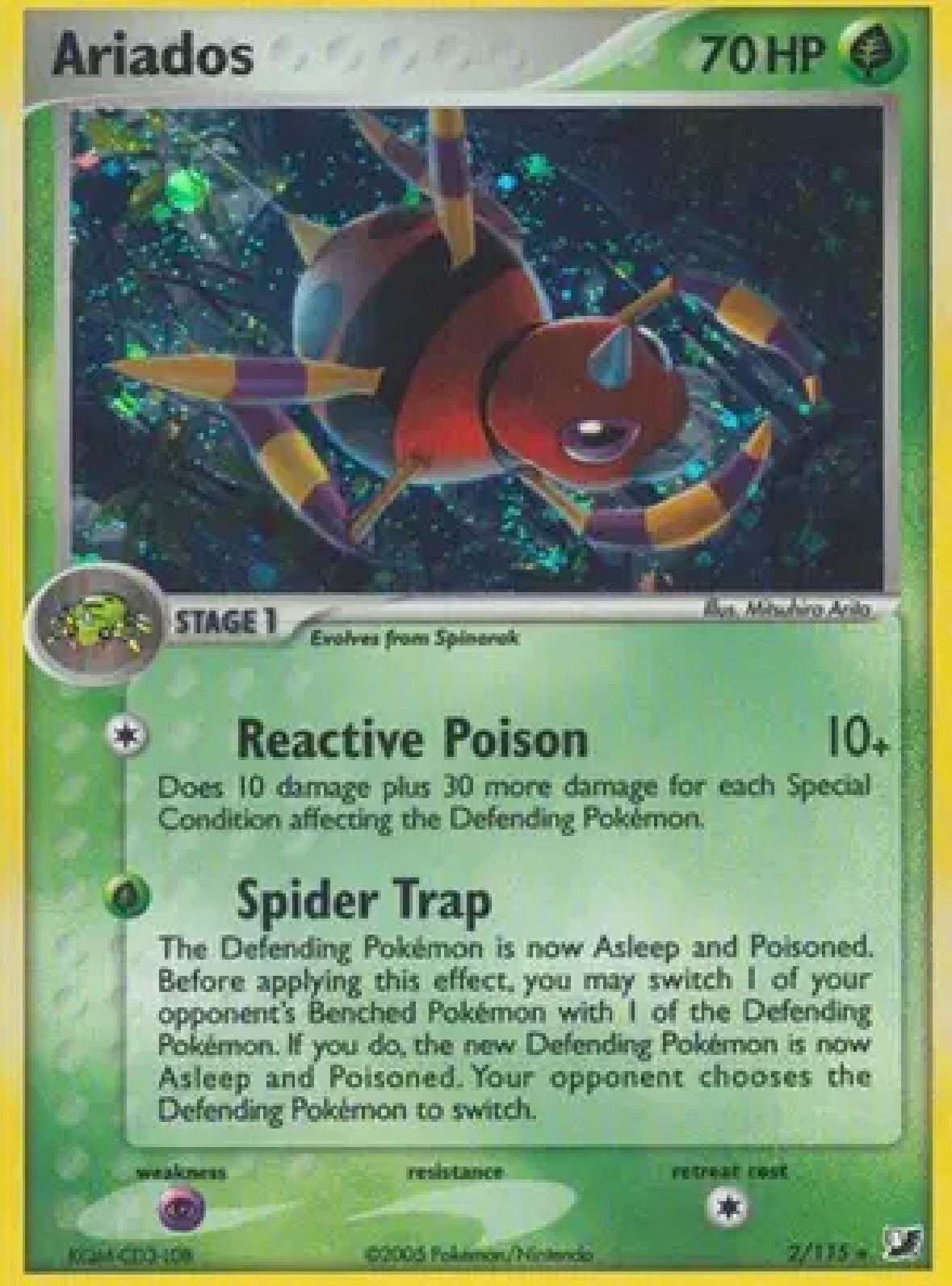 Ariados — EX Unseen Forces — 2/115 — Holofoil